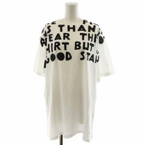 エイズ AIDS TEE Tシャツ カットソー 半袖 ロゴ XS 白 ホワイト 黒 ブラック S51GC0427
