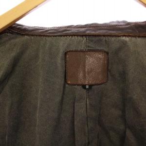 ISAMU KATAYAMA BACKLASH ゴートタンニン製品染めA2ニューフライトジャケット 2 ブラウン 1909-04