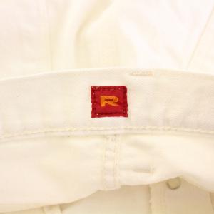 RESOLUTE 10th Anniversary デニムパンツ ジーンズ ボタンフライ ロゴパッチ W33 L32 白
