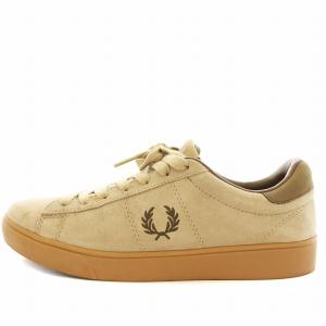 FRED PERRY スニーカー スエード ロゴ US9 27cm ベージュ /G