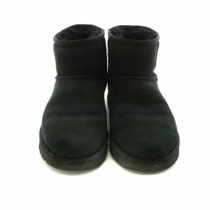 UGG W CLASSIC MINI 2 ショートブーツ ムートン US7 ブラック 1016222 /NQ
