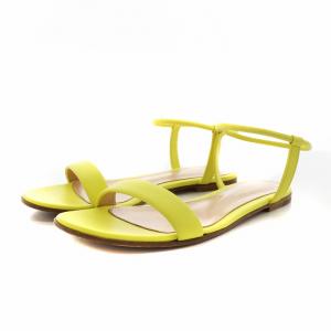 JAIME05 サンダル レザー 37 黄 イエロー /AN12