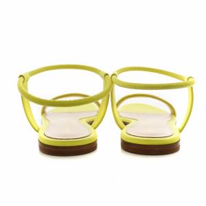 Gianvito Rossi JAIME05 サンダル レザー 37 黄 イエロー /AN12