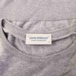 JOHN SMEDLEY ニット セーター 長袖 コットン S グレー /KH