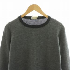 Salvatore Ferragamo ニット セーター プルオーバー 長袖 M グレー /NQ