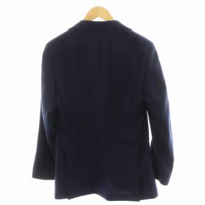 UNITED ARROWS タスマニアンウール 3ボタン テーラードジャケット 44 紺 ネイビー 1122-110-6146 /AN6