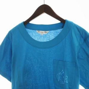 Christian Dior SPORTS Tシャツ カットソー 刺繍 半袖 M ライトブルー 3U5D81O /RO