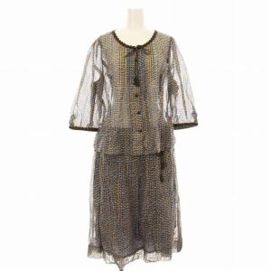 Premiere 1301807 1301808 セットアップ 上下 ブラウス 七分袖 フレアスカート