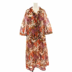 Premiere 1801080 1801081 セットアップ 上下 シャツ 七分袖 フリル フレアスカート