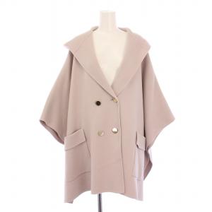 リバーフードストール ポンチョ ジャケット アウター ウール F ピンク 0121484516 /BB