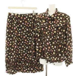 オリジナル ORIGINAL セットアップ 上下 ブラウス カットソー 長袖 スカート ロング フレア