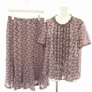 オリジナル ORIGINAL セットアップ 上下 ブラウス カットソー 半袖 スカート ロング フレア