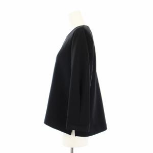 ANAYI 24SS ダンボールニットプルオーバー 10241815020 カットソー 七分袖 クルーネック 38