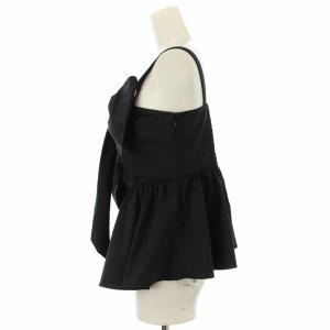 FRAY I.D 24SS ペプラムリボントップス キャミソール 1 黒 ブラック FWFB241111 /DK