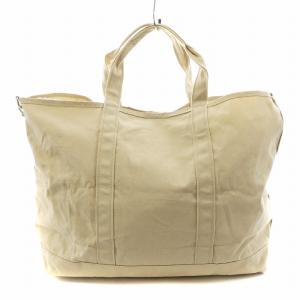 L.L.BEAN emmi別注 GroceryTotewStp トートバッグ ショルダーバッグ 2way キャンバス 白
