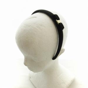 ヴァラリボン カチューシャ ヘアアクセサリー 黒 ブラック /EE