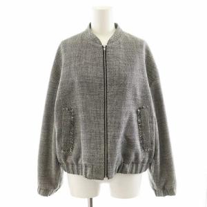 25SS ライトスラブツイード ブルゾン 4 グレー JKCYGS0209