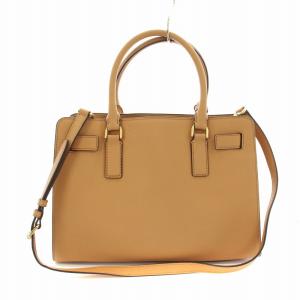 MICHAEL KORS ショルダーバッグ ハンドバッグ 2way レザー チャーム キャメル /KU D