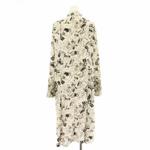 allureville 24SS PARISナイトプリントタイワンピース 20241014010 フレア ロング マキシ 長袖