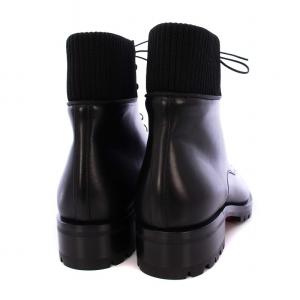 Christian Louboutin トラップマン ショートブーツ レースアップ 39 ブラック