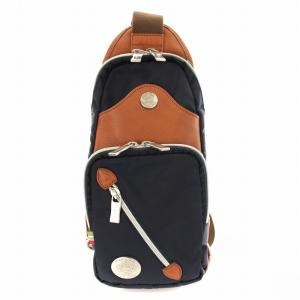 美品　オロビアンコ　リュック　バックパック　ネイビー　保存袋　ナイロン　レザー Orobianco 日本正規品 オロビアンコ リュック メンズ レディース