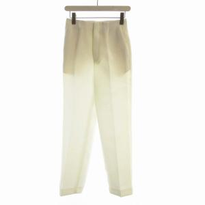 タグ付き ストレートパンツ スラックス センタープレス 36 白 ホワイト 1514-240-5088