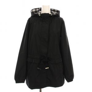 パーカー ジャケット ジップアップ 裏地チェック アウター M 黒 KSR23722J /YM