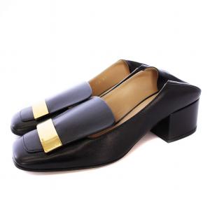 SR1 ローファーパンプス 37 ブラック