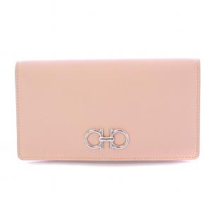 ガンチーニ 二つ折り長財布 ピンク 22D779