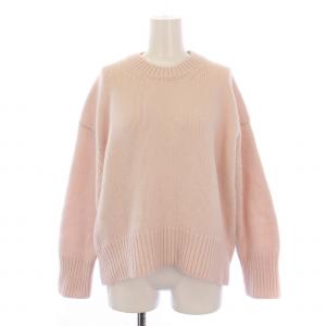 23AW ファインウール クルーネックプルオーバー ニット セーター 長袖 S ピンク 23-02-34-02302