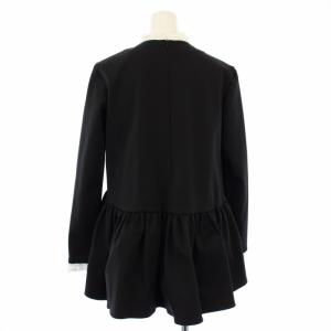 TSURU by Mariko Oikawa Eloise レースブラウス カットソー 長袖 36 黒 BL-2238150 /TK