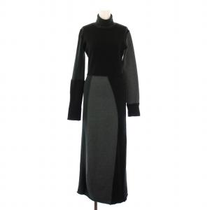 Cotton Wool Split Hem Midi Dress