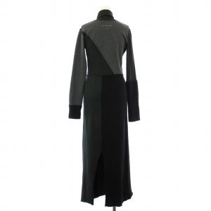 MM6 Maison Margiela Cotton Wool Split Hem Midi Dress