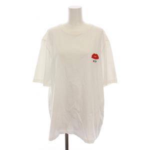 Tシャツ カットソー リップ 刺繍 半袖 M 白 P21IN1M F0436316 /YM
