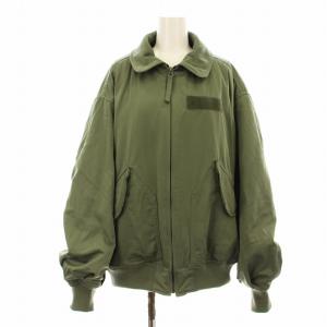 ギャザー ミリタリーブルゾン 1153248901476 中わた ステンカラー ジップアップ F カーキ