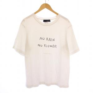 メッセージT Tシャツ 半袖 クルーネック ロゴ 白 ホワイト /BB