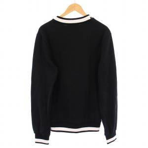 DOLCE&GABBANA トレーナー スウェット 長袖 クルーネック ストレッチ DGロゴ 46 黒 ブラック タグ付き /BB