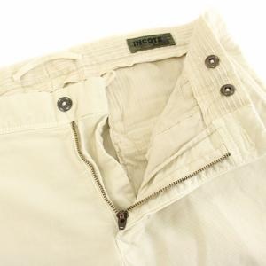 INCOTEX スラックス SLACKS スリムフィット SLIM  FIT ガーメントダイコットンストレッチギャバジンテーパードチノ