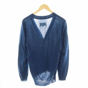 Martin Margiela 10 15SS カーディガン 長袖 リネン 麻 S 青 ブルー S50HA0561 /AN12
