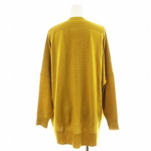 MM6 Maison Margiela 14AW ニットカーディガン Vネック 編み地切替 ウール S 黄 イエロー S52HA0004 /AN47