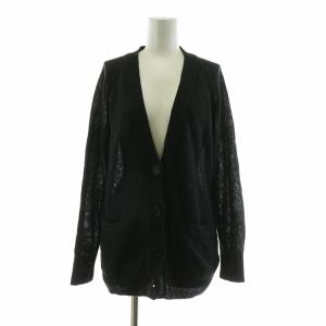 カーディガン ニット 麻 リネン100％ 長袖 2 グレー 578-0164602 /NQ