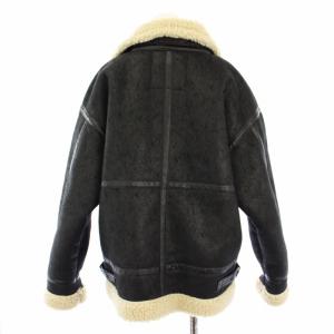 ALPHA INDUSTRIES B-3 フライトジャケット フェイクムートン アウター M 黒 TA7131-075 /TK