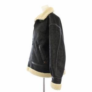 ALPHA INDUSTRIES B-3 フライトジャケット フェイクムートン アウター M 黒 TA7131-075 /TK