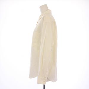 MARGARET HOWELL 23AW YARN DYE COTTON シャツ ブラウス 長袖 レギュラーカラー 無地 ウール混 2