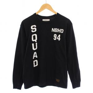 Tシャツ ロンT 長袖 クルーネック ロゴ プリント M 黒 ブラック /BB