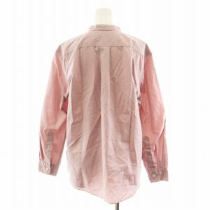 MARGARET HOWELL 24SS シャツ ブラウス 長袖 バンドカラー コットン 2 ピンク 578-4153015 /AN6