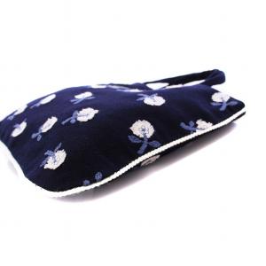 mina perhonen skip トートバッグ ハンドバッグ 花刺繍 ウール ネイビー RA7322P /KH