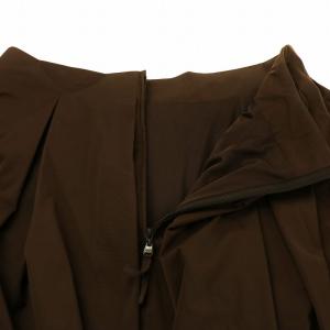 FOXEY NEW YORK バルーンスカート ひざ丈 40 ブラウン 24902 /NQ