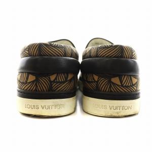 LOUIS VUITTON クリストファーネメス スリッポン 8 ブラック ブラウン MS0155