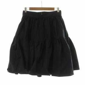 FOXEY NEW YORK フレアスカート ひざ丈 42 ネイビー 28665 /NQ